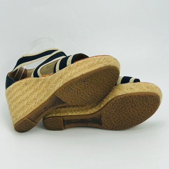 Paul Green Monique Munchen Navy Nautical Wedge - Picture 8 of 8